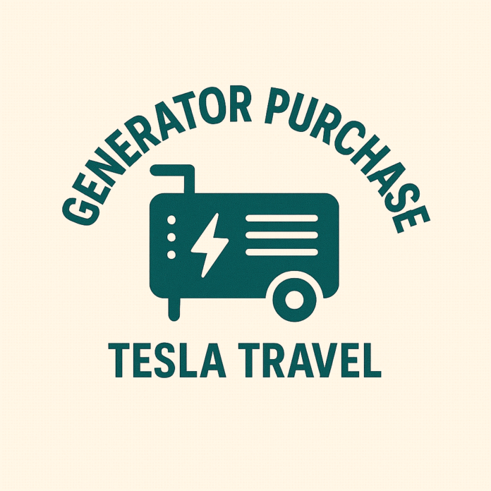 Generator Purchase by Tesla Travel