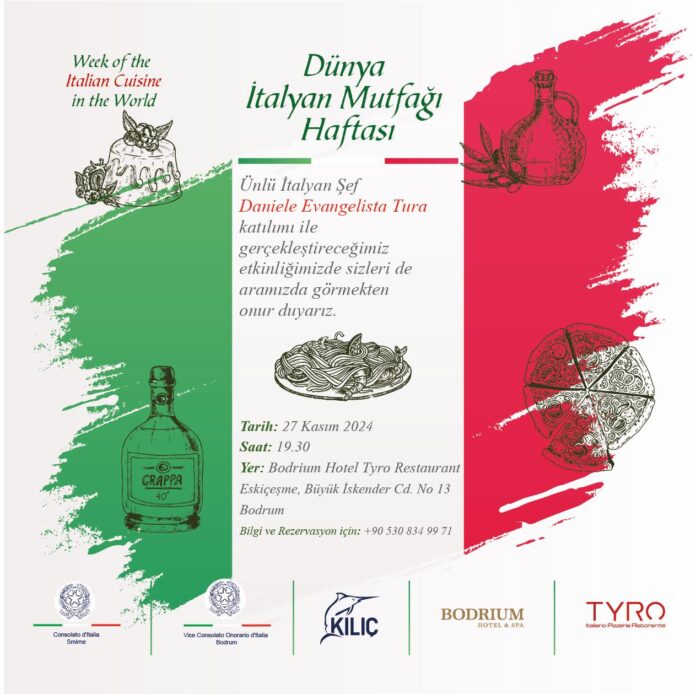 Celebrate World Italian Cuisine Week at Tyro Italiano Ristorante