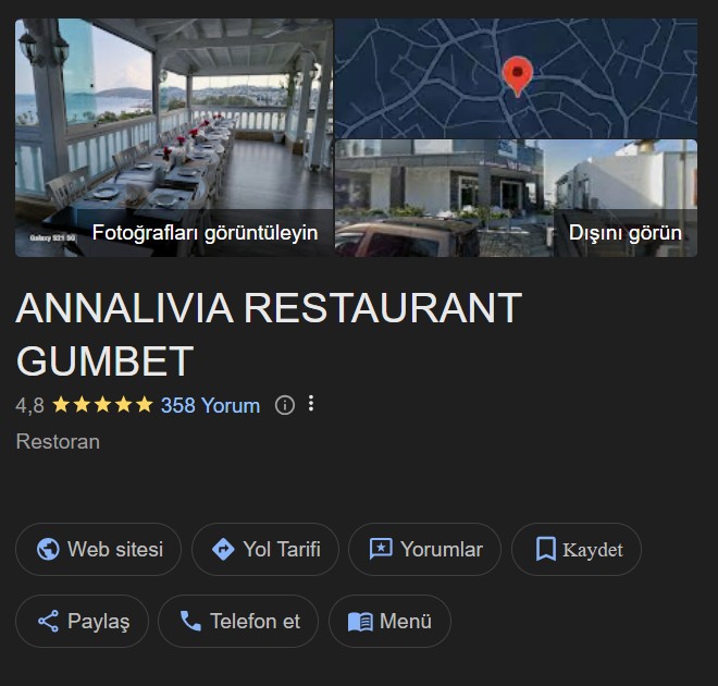Annalivia Restaurant Gumbet