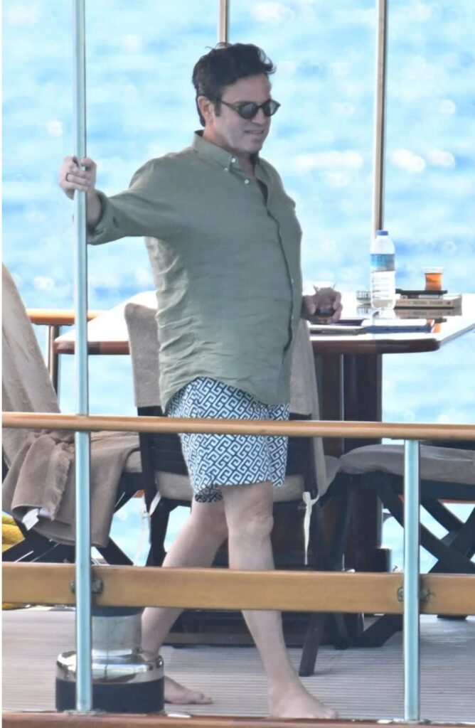 Mario Frangoulis Enjoys Turkish Tea in Bodrum