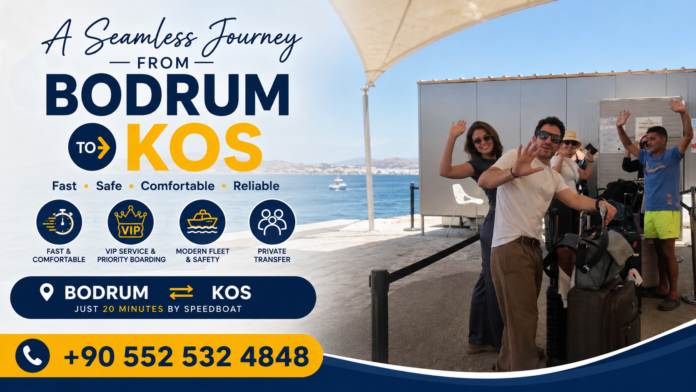A Seamless Journey from Bodrum to Kos – VIP sea transfer and priority assistance with Tesla Travel, WhatsApp +90 552 532 4848.