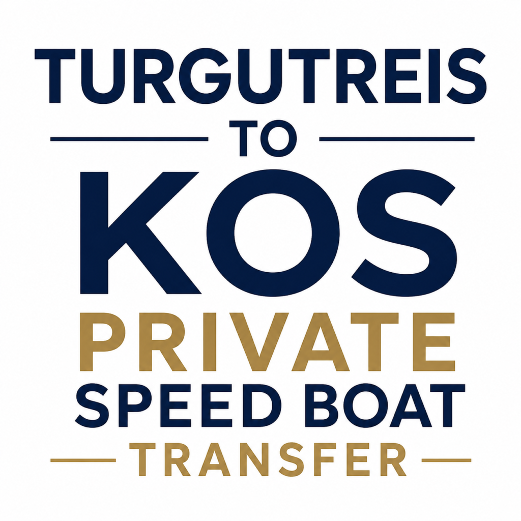 Turgutreis to Kos Private Speed Boat Transfer with a luxury VIP speed boat offering the fastest sea crossing between Turgutreis Marina and Kos, including private skipper, comfortable seating, and premium travel experience.